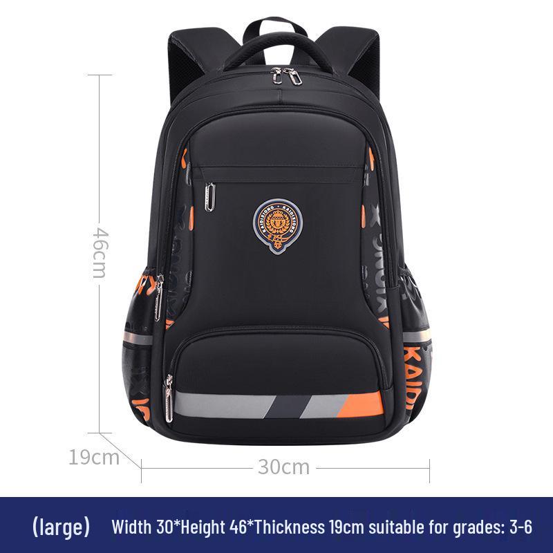 Waterproof Lightweight School Backpack for Boys - Large Capacity, Burden-Reducing Design
