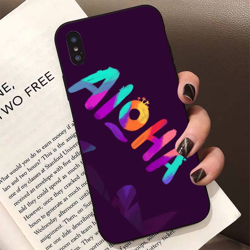 

Чехол Hello Hawaii Aloha черный для iPhone 13 11 12 pro XS MAX 8 7 6 6S Plus X 5 5S SE 2020 XR iphone XR