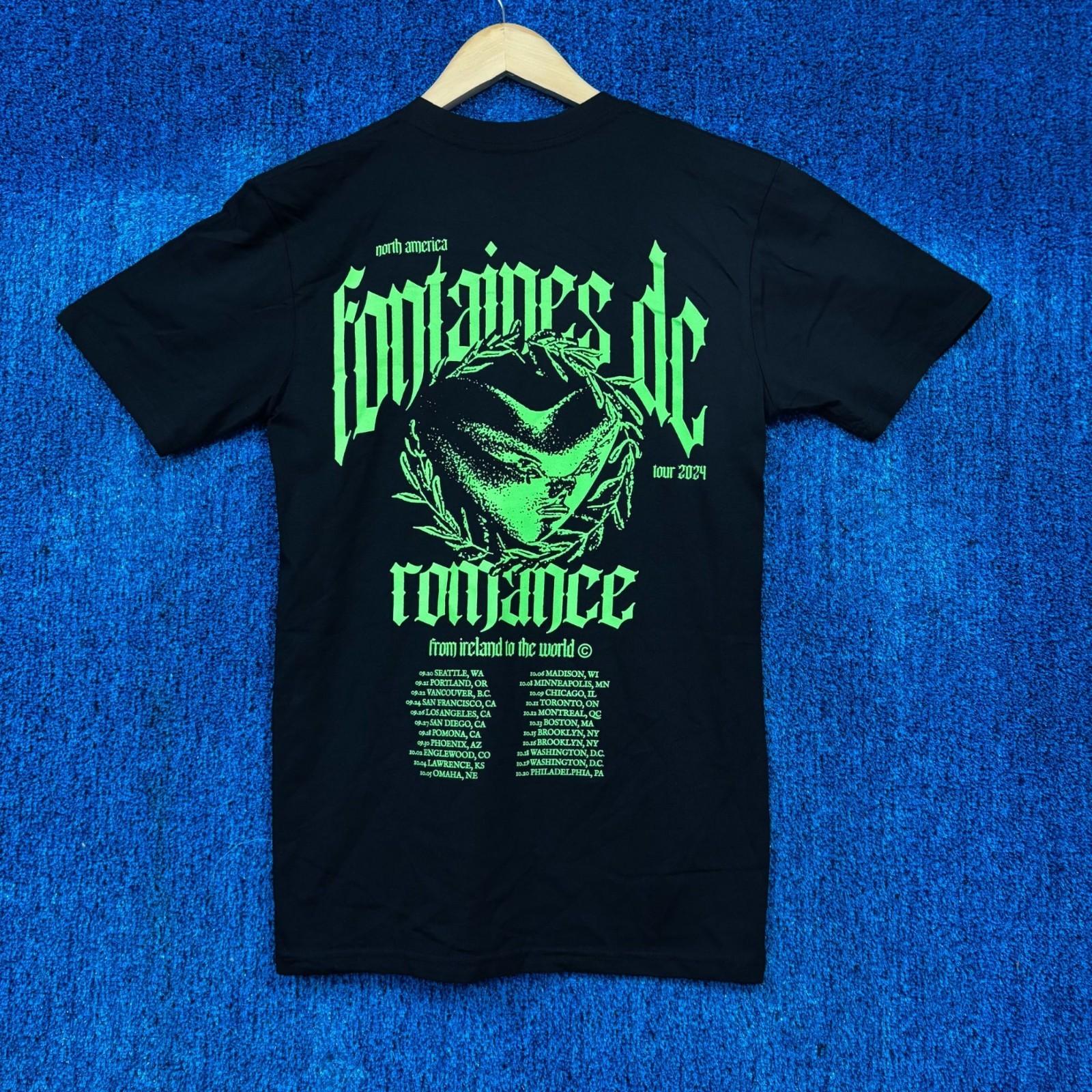 Fontaines D.C “Romance North American Tour” Graphic T-Shirt Size S XL