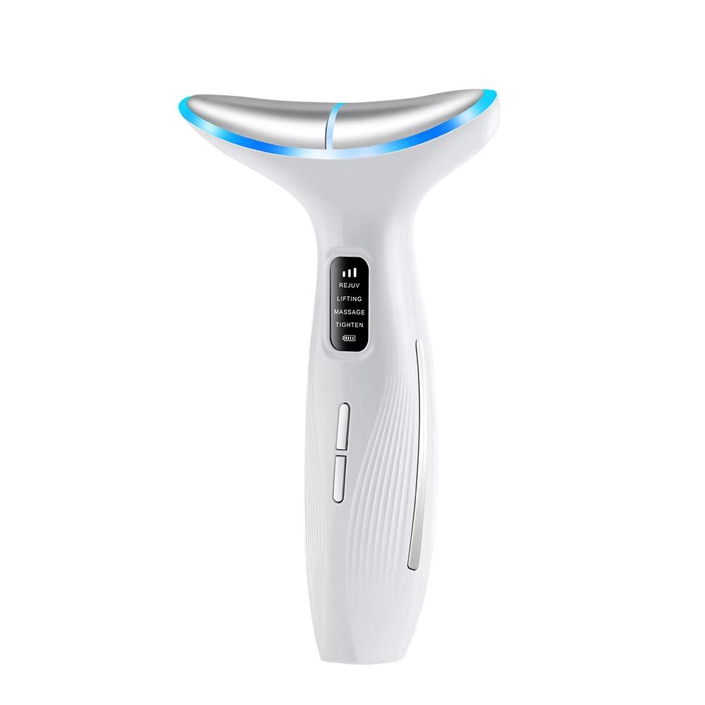 EMS Face Lifting Microcurrent Massager 3 Color LED Photon Facial Tool for Neck Massage Skin Rejuvenation Beauty Device