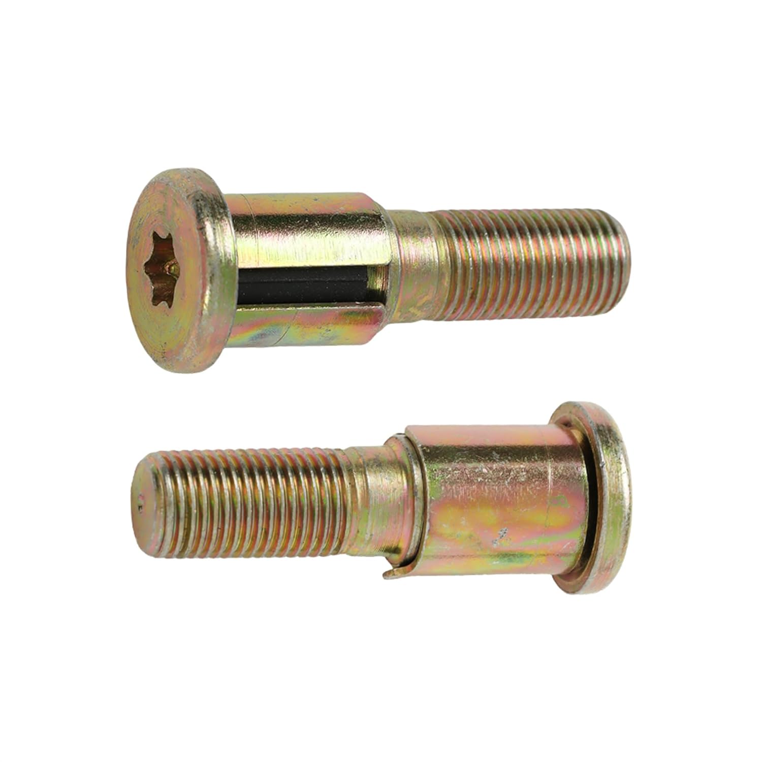 

WFLNHB 2 New Gold Metal Clevis Door Striker Pin Replacement for Peterbilt 330 335 359 370 378 379 Truck Door Hardware