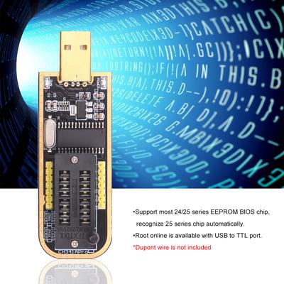 Programmatore USB CH341A EEPROM BIOS Flasher Circuiti Logici Programmabili con Clip Flash SOP8 Adatto