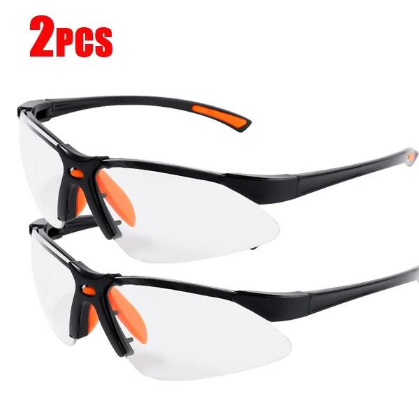 1/2pcs Clear Eye Sand Prevention Windproof Safety Riding Goggles Vented Glasses Work Laboratory Safety Goggle Glasses Spectacles