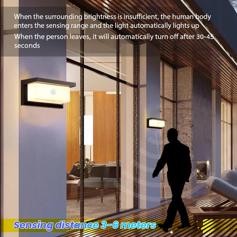 Led Wall Lights PIR Motion Sensor Outdoor Lamps Waterproof AC85-265V 16/30W Wall Lights Garden Porch Balcony For Home Accessorie