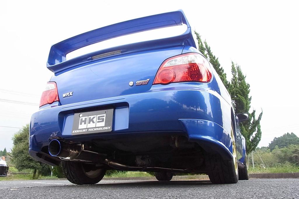 Tobă de eșapament sport HKS Automotive, tobă Super Turbo pentru Subaru Impreza GDB, inspecție vehicul, piese compatibile cu sistemul de admisie și evacuare 31029-AF002