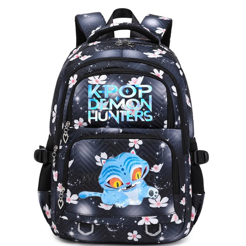KPOP Demon Hunter Girl Group Print Backpack - Cute, Large Capacity Schoolbag for Teens and Kids