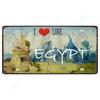 Souvenir Metal License Plate, Custom Auto Sign 15x30cm