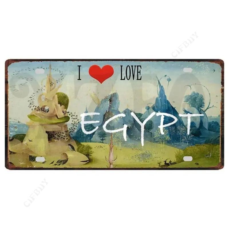 Souvenir Metal License Plate, Custom Auto Sign 15x30cm
