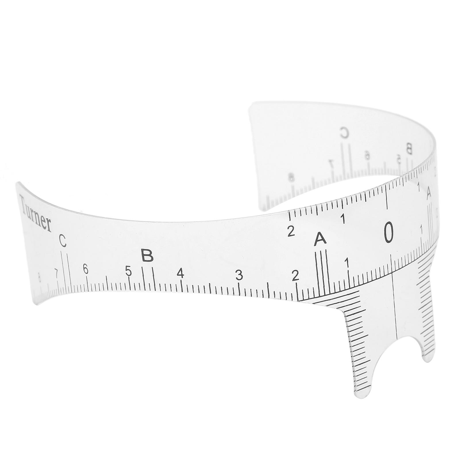 Профессиональная линейка для позиционирования бровей, микроблейдинг, линейка для дизайна формы бровей, измерительный инструментA