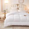 White Quilt Hotel Inn: All-Season Thick Quilt for Home & Hostel
