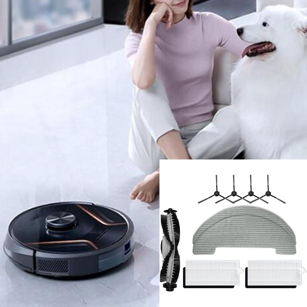 For Xiebro HR1010 Robot Vacuum Cleaner Brush Spare Part Main Brush Edges Sweeping Brush Hepa Filter Bundle Anti-Allergen
