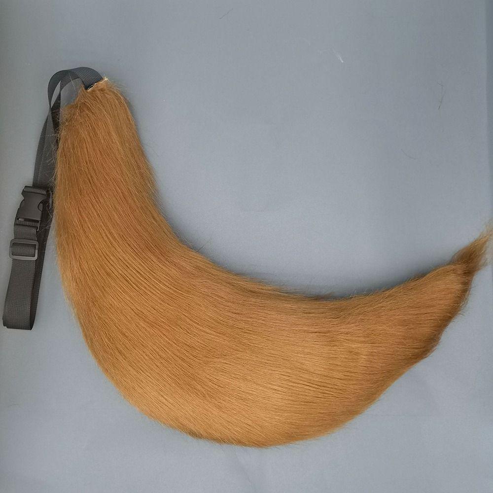 Fluffy Faux Fur Plush Cosplay Tail Belt Adjustable Wolf Tail Furry Cosplay Tail Handmade Big Plush Fox Tail Cosplay