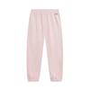 Li Ning Sports Lifestyle Series Casual Simple Solid Color Tapered Knit Sports Pants Women Bottoms Light-Pink AKLV268-4