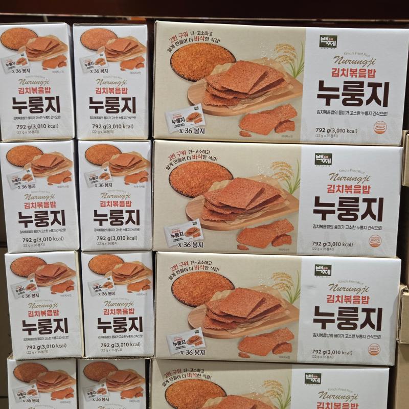 [BAEKJE] Kimchi Fried Rice Nurungji (22g X 36 Packs / 0.78 Oz X 36 Packs)