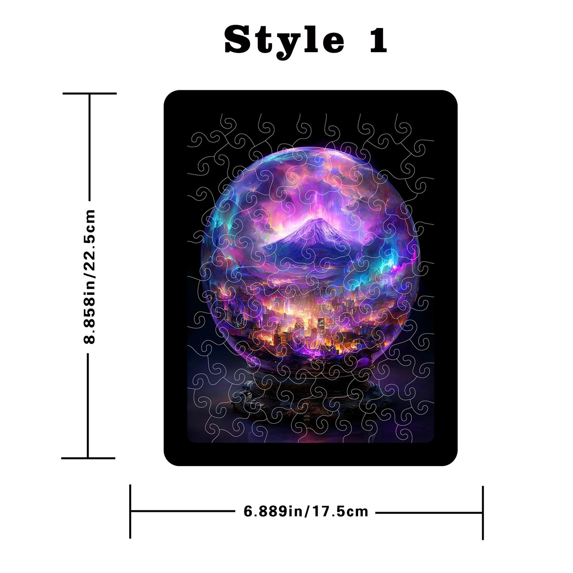 

Dream Glass Ball Puzzle Decorative Painting Ornament Gift Original Translucent Acrylic Puzzle