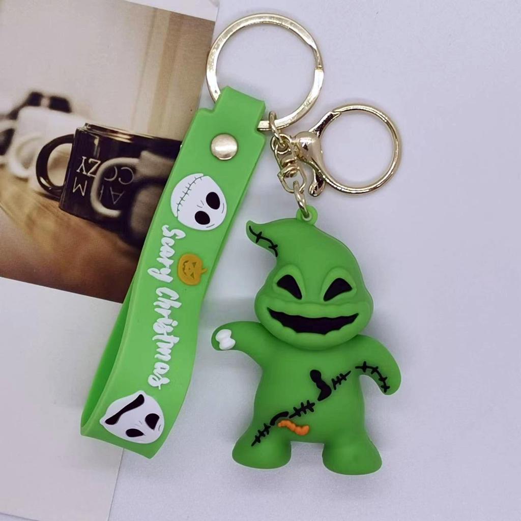 Creative Cartoon Nightmare Before Christmas Keychain Pendant - Doll Accessories for Bag and Car