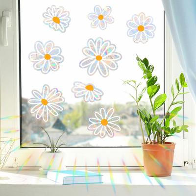 Adesivo per Vetro Statico Protezione Solare Blocco UV Pellicola Privacy con Effetto Luce Arcobaleno Colorato Elettrostatico Senza Colla Riutilizzabile Copertura per Finestra