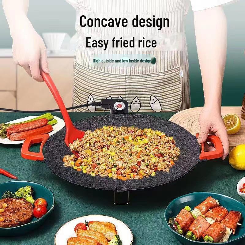 Korean Electric BBQ Grill: Outdoor/Indoor Non-Stick Multi-Function Cooking Tray for Students & Home Use