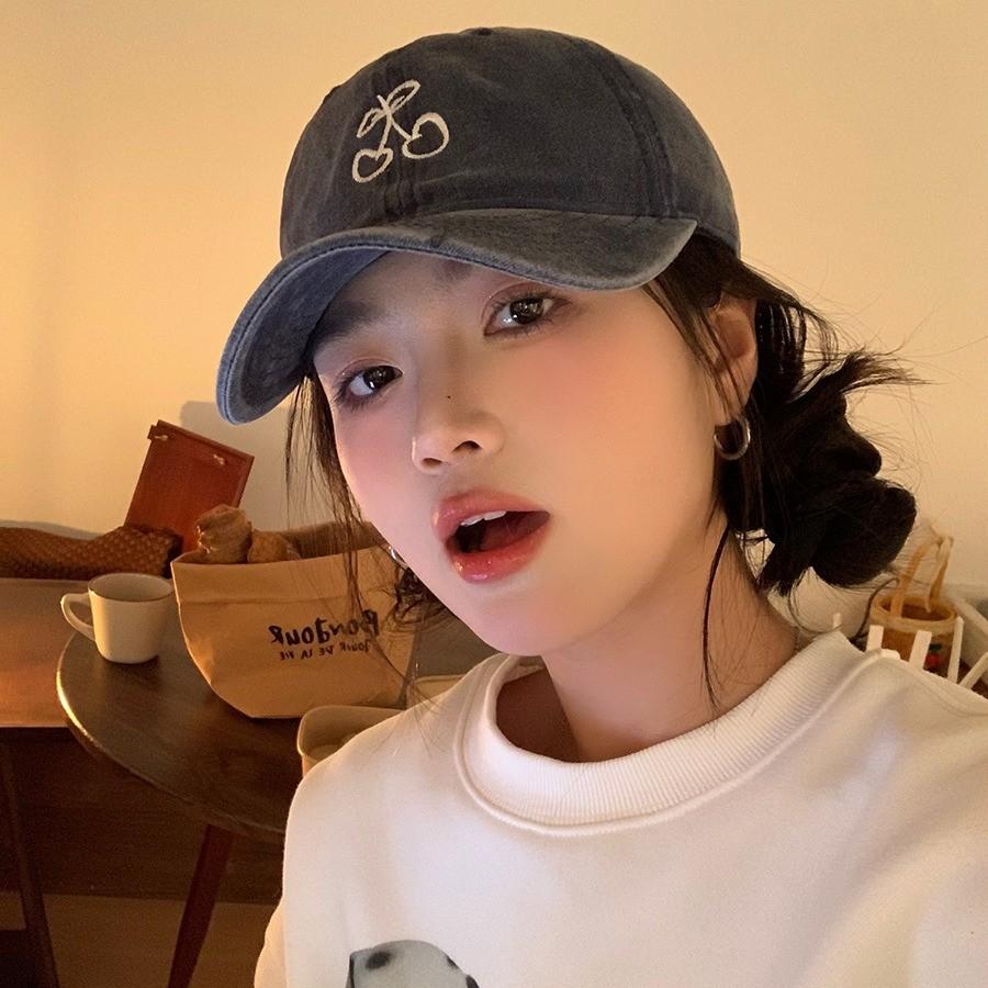 Cherry Charming Baseball Cap Women Perfect Spring Adjustable Soft Design