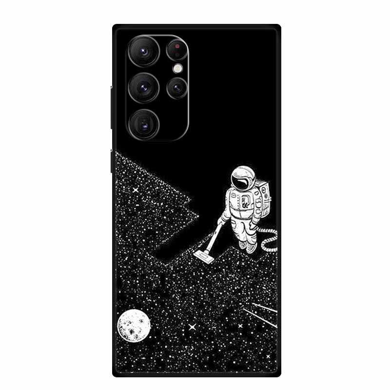 For Samsung S23 Ultra Phone Case Cover S23Ultra Black Silicone Soft Back Case For Samsung Galaxy S22 S23 Ultra Case S 23 Ultra