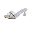 Mode Hausschuhe Frauen Grundlegende Casual Frauen Schuhe Seltsame High Heels Metall Dekoration Solide Sommer Schuhe Plus Größe