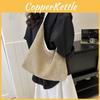 Chic White Woven Handbag For Women Trendy Casual Fashionable Shoulder Bag