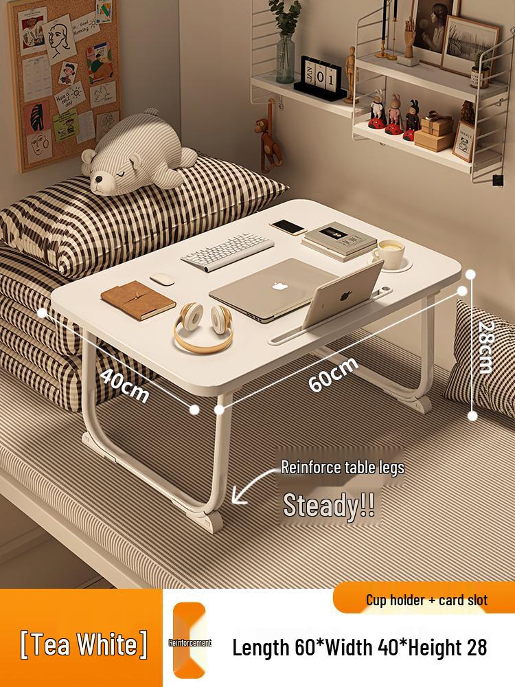 Compact Folding Bedside Desk – Ideal for Students, Dorms, and Offices