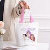 Canvas Bag Kpop Peripheral Cute Portable Cartoon Canvas Bag Student Leisure Shoulder Bag Shopping Bag