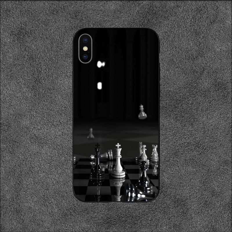 Pouzdro na telefon Chess Board Pieces pro iPhone 11 12 Mini 13 14 Pro XS Max X 8 7 6s Plus SE XR Shell