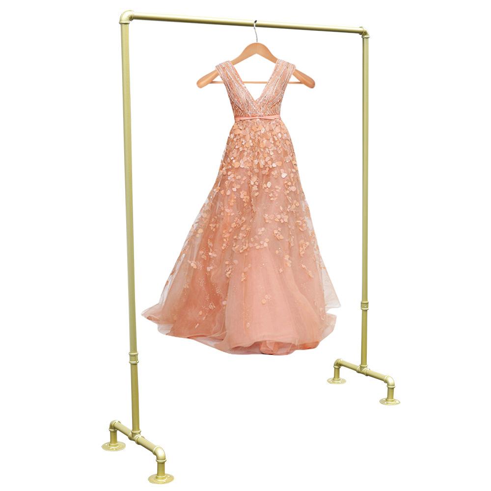 110cm Coat Rack Iron Industrial Clothing Rack Pipe Garment Display Stand Clothes Rack Organizer for Home Stores Office