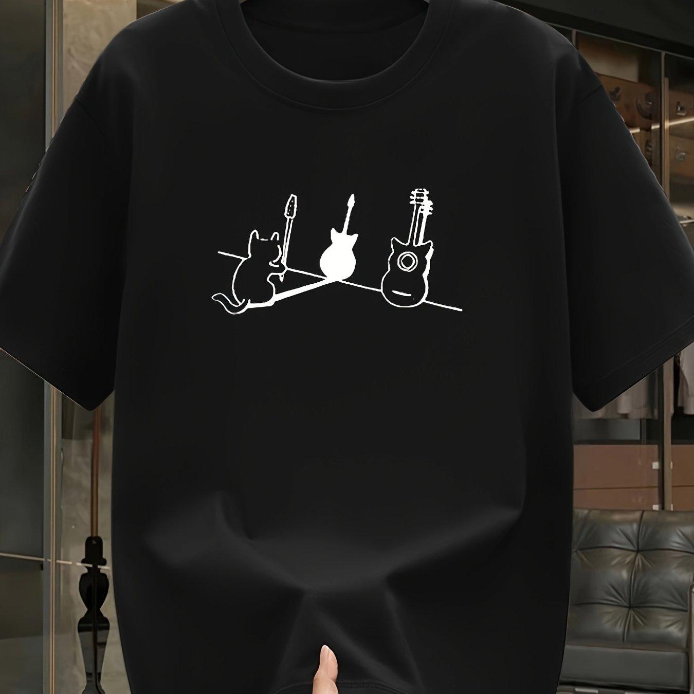 Мужская летняя модная повседневная спортивная футболка с коротким рукавом и круглым вырезом, свободного кроя, с принтом брендового узора 4XL