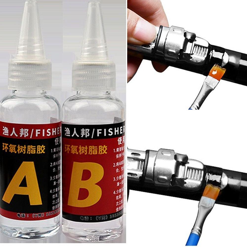 2Pcs DIY AB Glue Rods Accessories Transparent Glue New Fishing Rod Glue