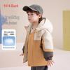 Boys' Winter Warm Hooded Down Jacket