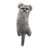 Interactive Cats Plush Toy for Indoor Entertainment Crinkle Sound Cats Teasing Cartoon Mice for Pet Teething Relief 6pcs