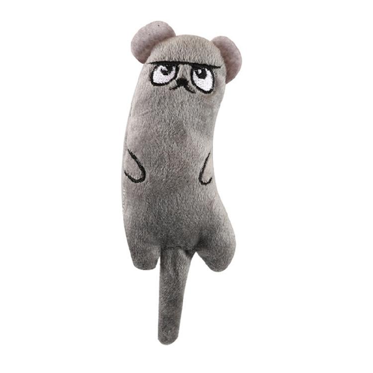 Interactive Cats Plush Toy for Indoor Entertainment Crinkle Sound Cats Teasing Cartoon Mice for Pet Teething Relief 6pcs