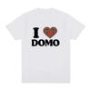 2025 I Love Domo Kun T-shirt Women's Casual Tshirt Retro Short Sleeved Oversized Tshirt Street Wear Streetwear Women T Shirts