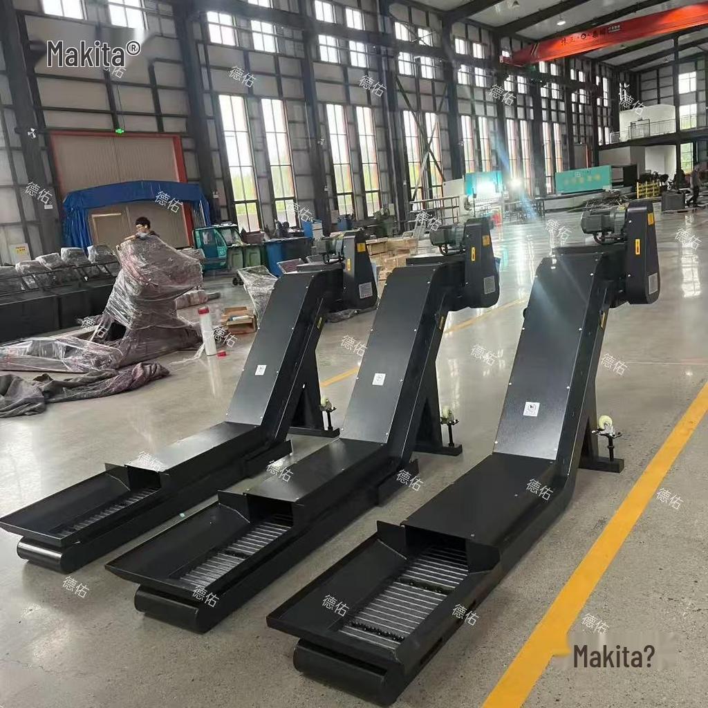 J8 Automatic Chip Conveyor for CNC Machine Tool, Sub-Chain Plate Scraper Conveyor, Makita 50