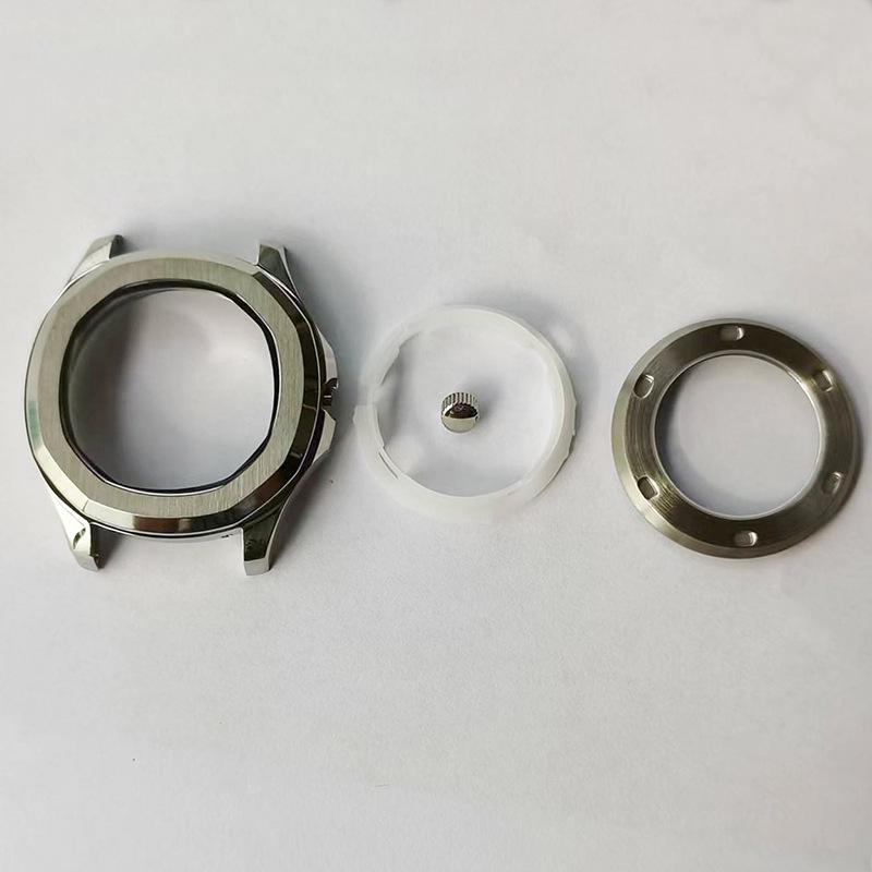 42MM Square Stainless Steel Nautilus Watch Case for 8215, NH35 Movements - Self-Winding Mechanical