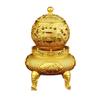 Brass Qiankun Divine Beasts Incense Burner - Fortune Buddha Ornament for Home or Office.