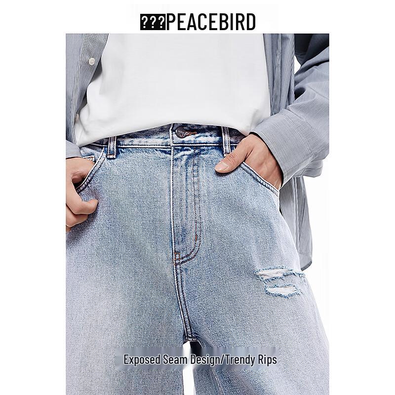 PEACEBIRD MEN's Spring Wide Leg Jeans