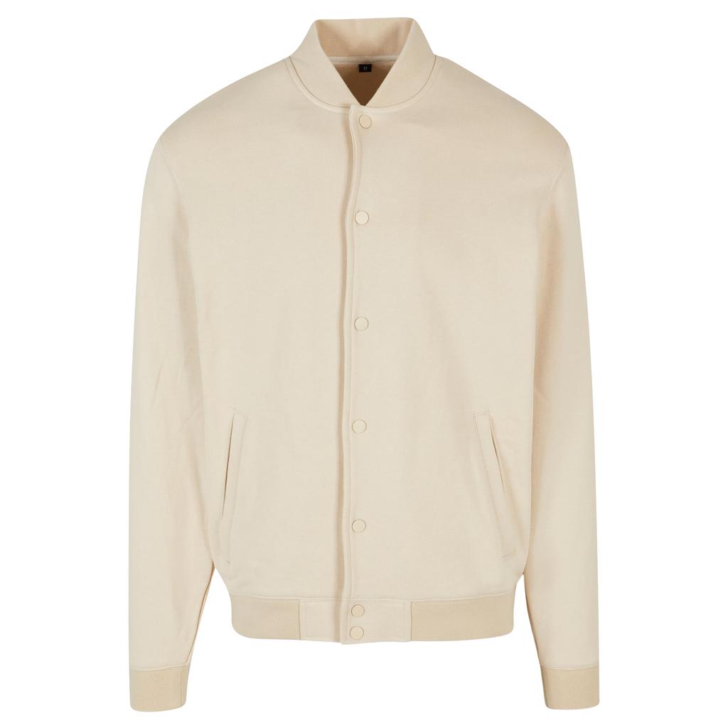 Build Your Brand Mens Tonal Heavyweight Varsity Jacket