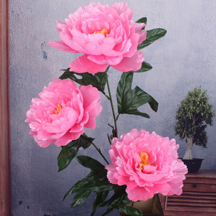 Peony Flower Fake Flower Living Room Bedroom Decoration Large Flower Shopping Mall Lobby