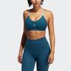 Adidas Ls Summer Bra Low Intensity Fitted Sports Tank Women Tops Teal GM2797