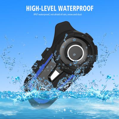 CS-1412 Motocyklová helma Bezdrátová Bluetooth-kompatibilní IP67 5.1 Náhlavní souprava Vodotěsný Interkom pro Motocykl