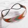 Ethnisch Stil Boho Damen Elastisch Geflochtene Stirnbänder Kopfschmuck Haarband Zubehör