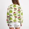 Women's Casual Christmas Print Neck Pullover Sweatshirt