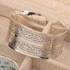 Retro Metal Bracelet Opening Ancient Tibetan Bracelet New Wide Cuff Bangle  for Women