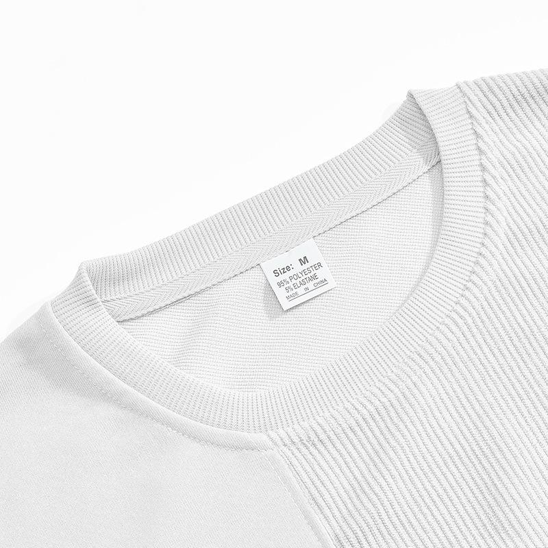 Ny manchesterlappverk rundhalsad herr vardagssweatshirt