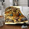 1pc Tiger Print Blanket Lightweight Blanket Throw Blanket For Sofa, Bed, Travel, Camping, Livingroom, Office, Couch, Chair Yy251010074