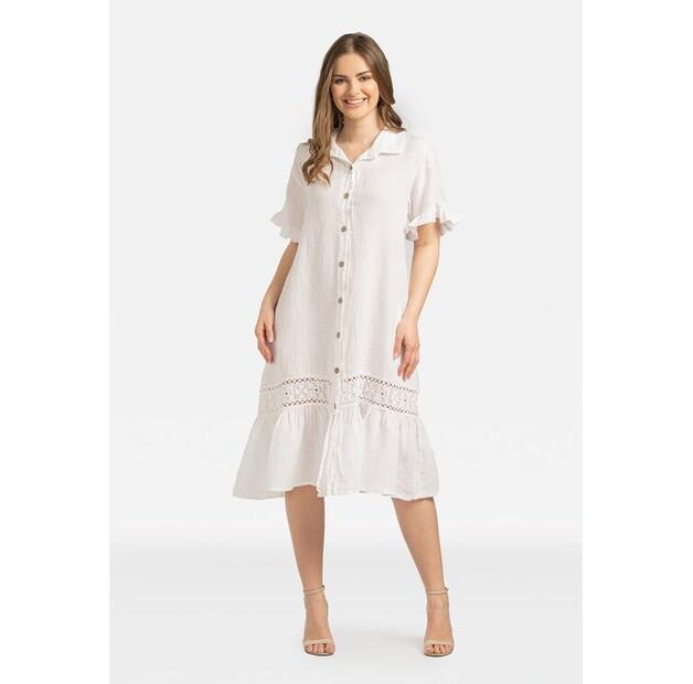 Платье Perso льняное с карманами EU 36